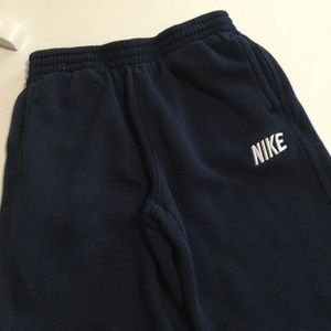 *Flaw* Boys NIKE 7 sweatpants navy pants logo sweats kids youth fleece athletic